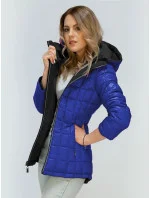 Čierno-tmavomodrá obojstranná prechodná bunda (7699) Čierno-tmavomodrá obojstranná prechodná bunda (7699)