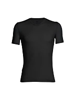 Icebreaker 103661001 Tričko s výstrihom pri krku, krátke rukávy, Lycra, merino vlna, nylon