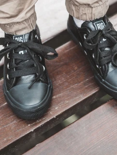 Detské kožené tenisky BIG STAR JJ374311 Black