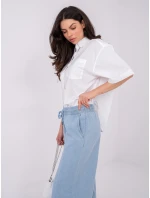 Nohavice D80038BB62627L220 svetlomodré