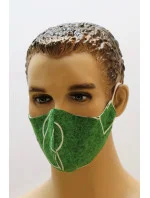 Dvojvrstvová rúška zelená futbalová lopta - Vestis