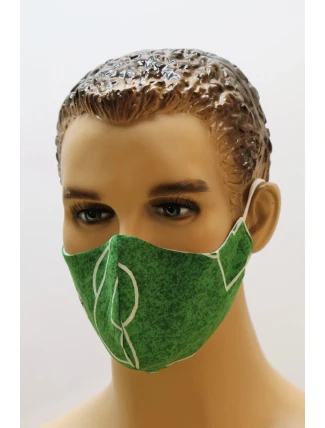 Dvojvrstvová rúška zelená futbalová lopta - Vestis