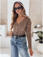 Dámsky sveter MELANIA chocolate FashionStreet MY1653