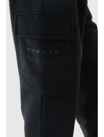 Spodnie Chłopięce Dresowe Joggery 4FJWAW24TTROM760-20S Czarne