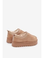 Śniegowce Dziecięce Z Haftem Beżowe Prina