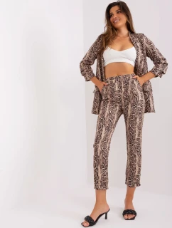 DHJ nohavice SP 13926 3.67P čierna a béžová