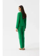 S353 Sako na mieru s jedným gombíkom - zelené S353 Sako na mieru s jedným gombíkom - zelené