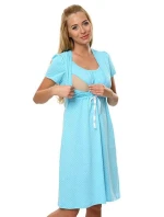 Dámska dojčiaca košeľa Radosc Svetlo modrá - Italian Fashion