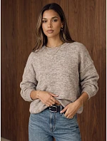 Dámsky oversize sveter s vlnou Fango od FashionStreet MY2648 Dámsky oversize sveter s vlnou Fango od FashionStreet MY2648