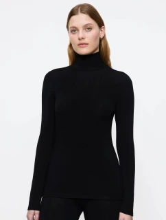 Dámsky rolák Beauty Layers Top LSL Turtleneck 04 - BLACK - black 0004 - TRIUMPH