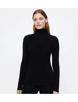 Dámsky rolák Beauty Layers Top LSL Turtleneck 04 - BLACK - black 0004 - TRIUMPH