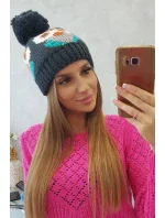 Dámska čiapka Owl K340 navy blue