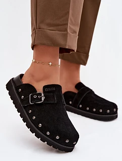 Zams papuče na platforme s cvočkami a prackou Big Star TT274951 Black