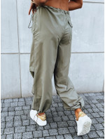 DENWER dámske padákové nohavice khaki Dstreet UY1665