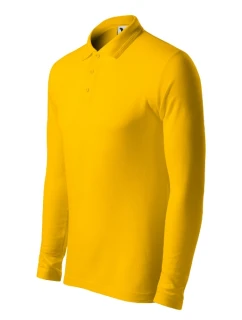 Polokošeľa Pique Polo LS žltá