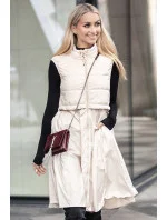 Svetlo béžová vesta s rozšírenou spodnou časťou (AG3-06)