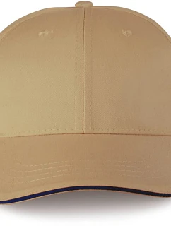 WK WKP 145 6-panelová čiapka s kšiltom 20.145W camel/black
