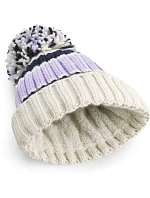 Beechfield B 392 Pletená čiapka s pruhmi „Hygge“ 53.0392 blueberry cheesecake