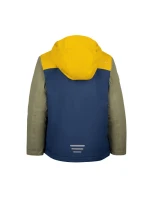 Trollkids Detská nepremokavá bunda do dažďa Kirkenes Anorak Yellow/Blue (322-703)