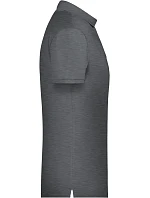 Daiber 8010 Pánske polo tričko z bio bavlny 02.8010 black heather Daiber 8010 Pánske polo tričko z bio bavlny 02.8010 black heather