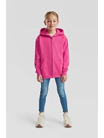 Fruit of the Loom Classic Kids Sweat Jacket Detská mikina s kapucňou 16.2045 tmavomodrá