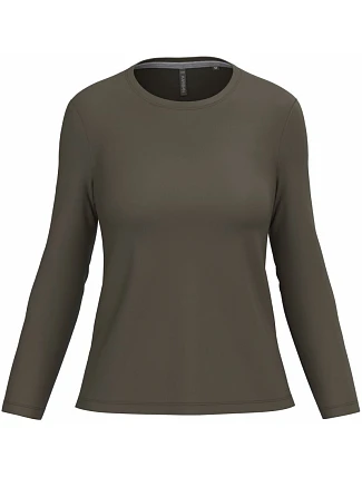 Kariban K 383 Dámske tričko s dlhým rukávom 20.K383 tmavá khaki Kariban K 383 Dámske tričko s dlhým rukávom 20.K383 tmavá khaki