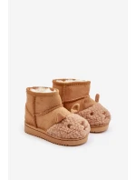 Ocieplane Dziecięce Botki Śniegowce Lamy Camel Esandira