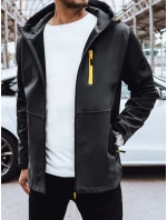 Pánska softshellová bunda s kapucňou sivá FashionStreet TX4465