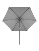 SET ZÁHRADNÉHO NÁBYTKU STÔL 4 STOLIČKY A SLNEČNÍK SIVÝ SET ZÁHRADNÉHO NÁBYTKU STÔL 4 STOLIČKY A SLNEČNÍK SIVÝ