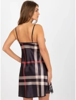 Nočná košeľa BR KN 1058 1 čierna a béžová Nočná košeľa BR KN 1058 1 čierna a béžová