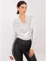 Blúzka DHJ BZ 15268.30 strieborná