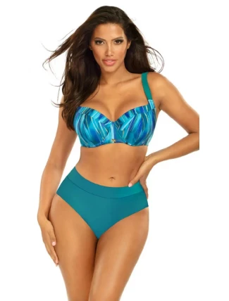 Dámske dvojdielne plavky Puerto Rico 4 S995PO4-1 mor. zelená-modrá - Self