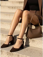 Dámske lodičky ZY1367 hnedé - FashionStreet