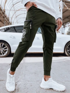 Pánske bojové nohavice zelené FashionStreet UX4310