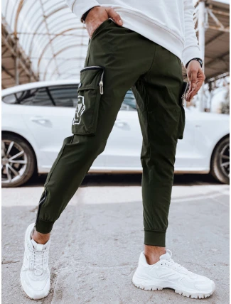 Pánske bojové nohavice zelené FashionStreet UX4310