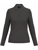 Kariban K 244 Dámske polo tričko s dlhým rukávom z piké 20.K244 tmavošedé Kariban K 244 Dámske polo tričko s dlhým rukávom z piké 20.K244 tmavošedé