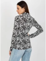Dámska blúzka LK BZ 509197 1.51P biela a čierna - FPrice Dámska blúzka LK BZ 509197 1.51P biela a čierna - FPrice