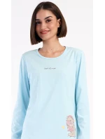 Dámske dlhé pyžamo Medveď s vankúšom