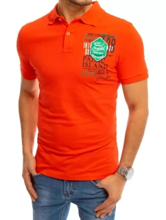 FashionStreet koralové polo tričko s potlačou PX0368