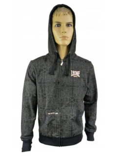 LEONE pánska mikina LSM905/S16 čierna XXL