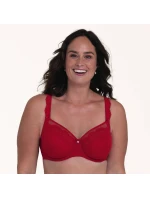 Selma podprsenka s kosticami Full Cup 5635 červená - RosaFaia