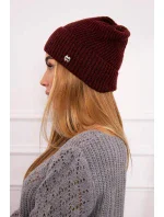 Tenká čiapka Oliwia K252 bordó