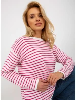 Dámsky sveter LC SW 6006 .22 biele a ružové - FPrice