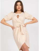 Šaty LK SK 508622.06P svetlo béžová