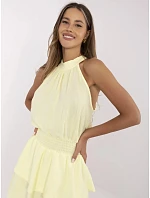 Šaty MI SK 92166.71P svetložltá Šaty MI SK 92166.71P svetložltá