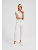 Dámske džínsy JE-4300 off-white - Moodo Dámske džínsy JE-4300 off-white - Moodo