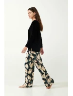 Vamp - Pyžamo s potlačou magnólie 21104 - Vamp