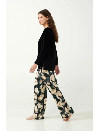 Vamp - Pyžamo s potlačou magnólie 21104 - Vamp