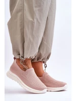 Damskie Tenisówki Materiałowe Wsuwane Różowe Adiora