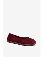 Dámske balerínky typu barefoot v bordovej farbe Hollin Dámske balerínky typu barefoot v bordovej farbe Hollin